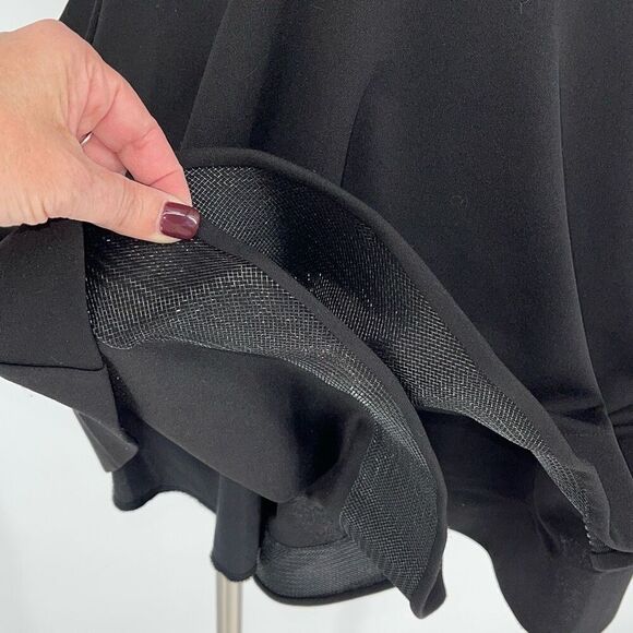 Windsor Womens Crisscross Back Lined Mini Fit‎ & Flare Dress Black Size Small - Picture 5 of 10